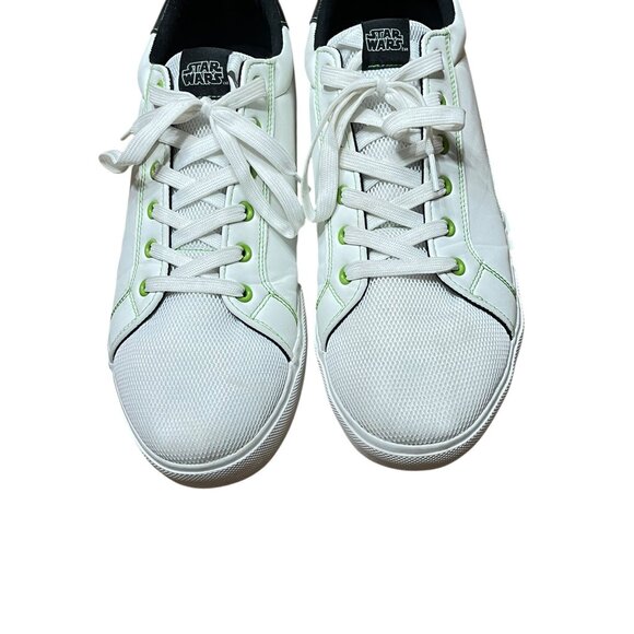 Star Wars Mandalorian White & Green Sneakers Size 13 - Picture 6 of 10